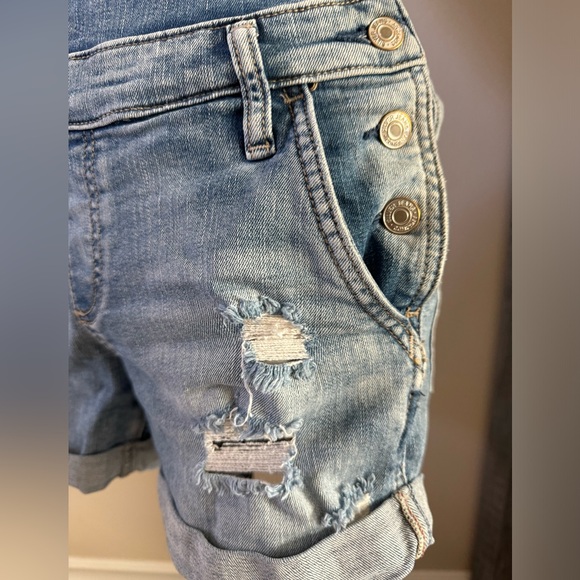 Women’s Silver Short Overalls - Picture 4 of 5